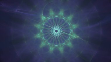 Fantezi kaotik renkli fraktal desen. Soyut Fraktal şekiller. 3D render resimde arka plan veya duvar kağıdı.