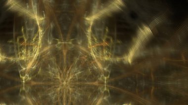 Fantezi kaotik renkli fraktal desen. Soyut Fraktal şekiller. 3D render resimde arka plan veya duvar kağıdı.