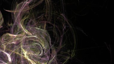 Fantezi kaotik renkli fraktal desen. Soyut Fraktal şekiller. 3D render resimde arka plan veya duvar kağıdı.