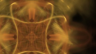 Fantezi kaotik renkli fraktal desen. Soyut Fraktal şekiller. 3D render resimde arka plan veya duvar kağıdı.