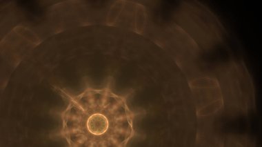 Fantezi kaotik renkli fraktal desen. Soyut Fraktal şekiller. 3D render resimde arka plan veya duvar kağıdı.