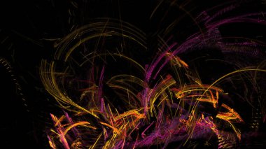 Fantezi kaotik renkli fraktal desen. Soyut Fraktal şekiller. 3D render resimde arka plan veya duvar kağıdı.