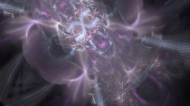 Fantezi kaotik renkli fraktal desen. Soyut Fraktal şekiller. 3D render resimde arka plan veya duvar kağıdı.