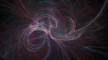 Fantezi kaotik renkli fraktal desen. Soyut Fraktal şekiller. 3D render resimde arka plan veya duvar kağıdı.