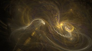 Fantezi kaotik renkli fraktal desen. Soyut Fraktal şekiller. 3D render resimde arka plan veya duvar kağıdı.