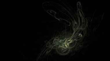 Fantezi kaotik renkli fraktal desen. Soyut Fraktal şekiller. 3D render resimde arka plan veya duvar kağıdı.