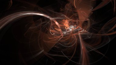 Fantezi kaotik renkli fraktal desen. Soyut Fraktal şekiller. 3D render resimde arka plan veya duvar kağıdı.