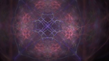 Fantezi kaotik renkli fraktal desen. Soyut Fraktal şekiller. 3D render resimde arka plan veya duvar kağıdı.