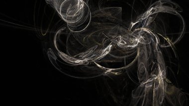 Fantezi kaotik renkli fraktal desen. Soyut Fraktal şekiller. 3D render resimde arka plan veya duvar kağıdı.