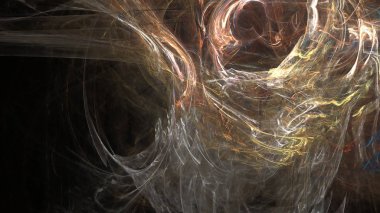 Fantezi kaotik renkli fraktal desen. Soyut Fraktal şekiller. 3D render resimde arka plan veya duvar kağıdı.