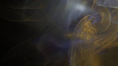 Fantezi kaotik renkli fraktal desen. Soyut Fraktal şekiller. 3D render resimde arka plan veya duvar kağıdı.