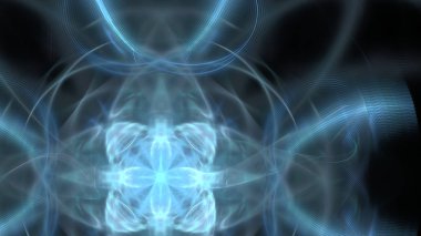 Fantezi kaotik renkli fraktal desen. Soyut Fraktal şekiller. 3D render resimde arka plan veya duvar kağıdı.