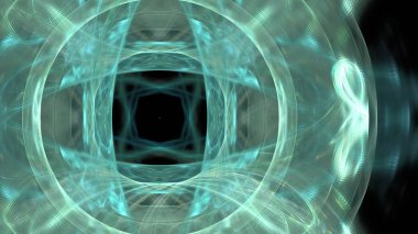 Fantezi kaotik renkli fraktal desen. Soyut Fraktal şekiller. 3D render resimde arka plan veya duvar kağıdı.