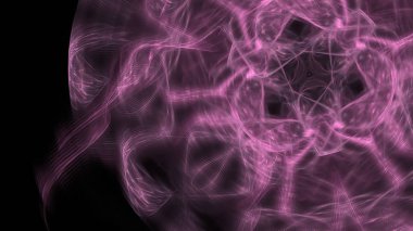 Fantezi kaotik renkli fraktal desen. Soyut Fraktal şekiller. 3D render resimde arka plan veya duvar kağıdı.