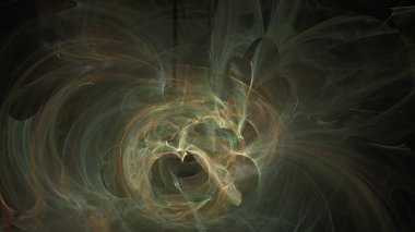 Fantezi kaotik renkli fraktal desen. Soyut Fraktal şekiller. 3D render resimde arka plan veya duvar kağıdı.