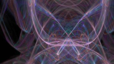 Fantezi kaotik renkli fraktal desen. Soyut Fraktal şekiller. 3D render resimde arka plan veya duvar kağıdı.