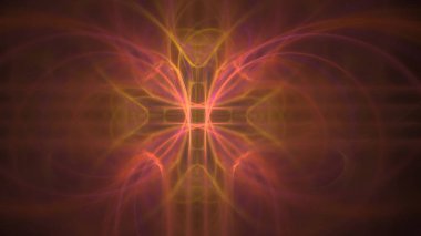 Fantezi kaotik renkli fraktal desen. Soyut Fraktal şekiller. 3D render resimde arka plan veya duvar kağıdı.