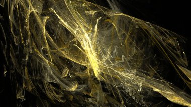 Fantezi kaotik renkli fraktal desen. Soyut Fraktal şekiller. 3D render resimde arka plan veya duvar kağıdı.