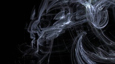 Fantezi kaotik renkli fraktal desen. Soyut Fraktal şekiller. 3D render resimde arka plan veya duvar kağıdı.