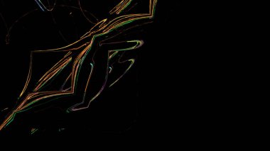 Fantezi kaotik renkli fraktal desen. Soyut Fraktal şekiller. 3D render resimde arka plan veya duvar kağıdı.