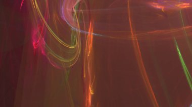 Fantezi kaotik renkli fraktal desen. Soyut Fraktal şekiller. 3D render resimde arka plan veya duvar kağıdı.