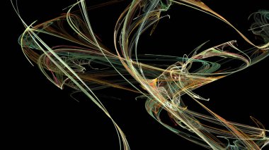 Fantezi kaotik renkli fraktal desen. Soyut Fraktal şekiller. 3D render resimde arka plan veya duvar kağıdı.