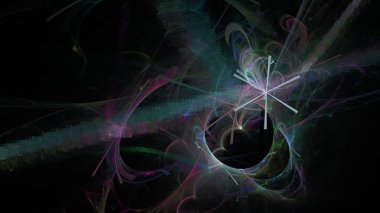 Fantezi kaotik renkli fraktal desen. Soyut Fraktal şekiller. 3D render resimde arka plan veya duvar kağıdı.