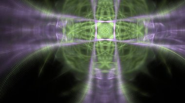 Fantezi kaotik renkli fraktal desen. Soyut Fraktal şekiller. 3D render resimde arka plan veya duvar kağıdı.