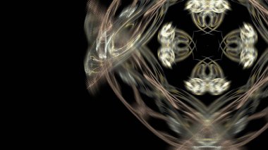 Fantezi kaotik renkli fraktal desen. Soyut Fraktal şekiller. 3D render resimde arka plan veya duvar kağıdı.