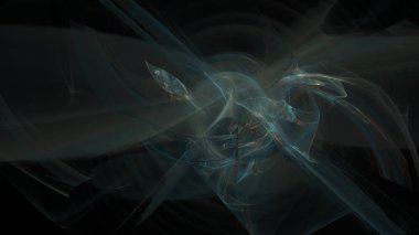 Fantezi kaotik renkli fraktal desen. Soyut Fraktal şekiller. 3D render resimde arka plan veya duvar kağıdı.