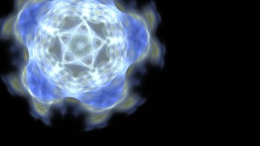 Fantezi kaotik renkli fraktal desen. Soyut Fraktal şekiller. 3D render resimde arka plan veya duvar kağıdı.