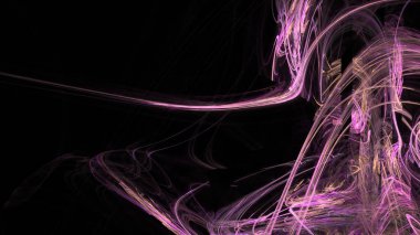 Fantezi kaotik renkli fraktal desen. Soyut Fraktal şekiller. 3D render resimde arka plan veya duvar kağıdı.