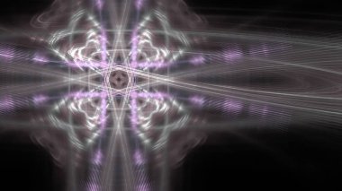 Fantezi kaotik renkli fraktal desen. Soyut Fraktal şekiller. 3D render resimde arka plan veya duvar kağıdı.