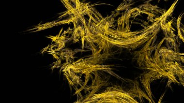 Fantezi kaotik renkli fraktal desen. Soyut Fraktal şekiller. 3D render resimde arka plan veya duvar kağıdı.