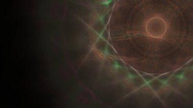 Fantezi kaotik renkli fraktal desen. Soyut Fraktal şekiller. 3D render resimde arka plan veya duvar kağıdı.