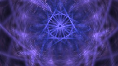 Fantezi kaotik renkli fraktal desen. Soyut Fraktal şekiller. 3D render resimde arka plan veya duvar kağıdı.