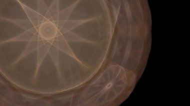 Fantezi kaotik renkli fraktal desen. Soyut Fraktal şekiller. 3D render resimde arka plan veya duvar kağıdı.