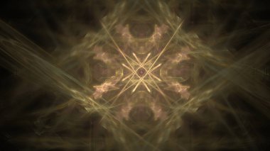 Fantezi kaotik renkli fraktal desen. Soyut Fraktal şekiller. 3D render resimde arka plan veya duvar kağıdı.