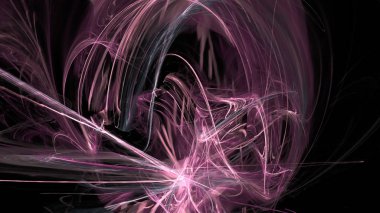 Fantezi kaotik renkli fraktal desen. Soyut Fraktal şekiller. 3D render resimde arka plan veya duvar kağıdı.