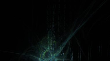 Fantezi kaotik renkli fraktal desen. Soyut Fraktal şekiller. 3D render resimde arka plan veya duvar kağıdı.