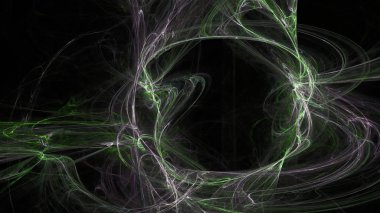 Fantezi kaotik renkli fraktal desen. Soyut Fraktal şekiller. 3D render resimde arka plan veya duvar kağıdı.