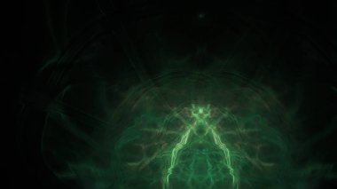 Fantezi kaotik renkli fraktal desen. Soyut Fraktal şekiller. 3D render resimde arka plan veya duvar kağıdı.