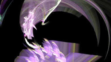 Fantezi kaotik renkli fraktal desen. Soyut Fraktal şekiller. 3D render resimde arka plan veya duvar kağıdı.