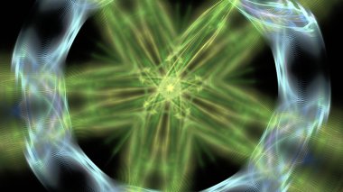 Fantezi kaotik renkli fraktal desen. Soyut Fraktal şekiller. 3D render resimde arka plan veya duvar kağıdı.