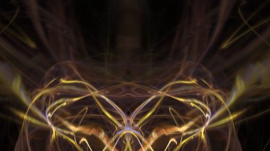 Fantezi kaotik renkli fraktal desen. Soyut Fraktal şekiller. 3D render resimde arka plan veya duvar kağıdı.