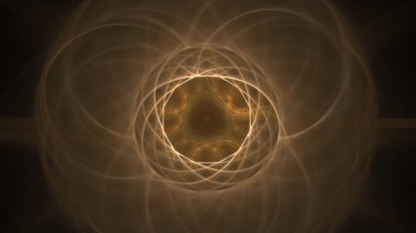 Fantezi kaotik renkli fraktal desen. Soyut Fraktal şekiller. 3D render resimde arka plan veya duvar kağıdı.