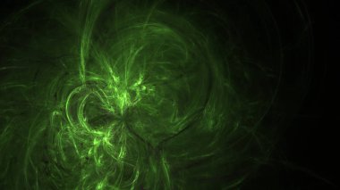 Fantezi kaotik renkli fraktal desen. Soyut Fraktal şekiller. 3D render resimde arka plan veya duvar kağıdı.