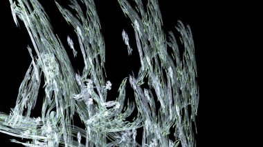 Fantezi kaotik renkli fraktal desen. Soyut Fraktal şekiller. 3D render resimde arka plan veya duvar kağıdı.