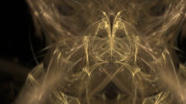 Fantezi kaotik renkli fraktal desen. Soyut Fraktal şekiller. 3D render resimde arka plan veya duvar kağıdı.