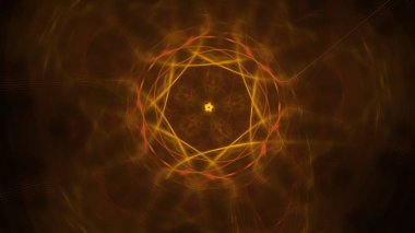 Fantezi kaotik renkli fraktal desen. Soyut Fraktal şekiller. 3D render resimde arka plan veya duvar kağıdı.